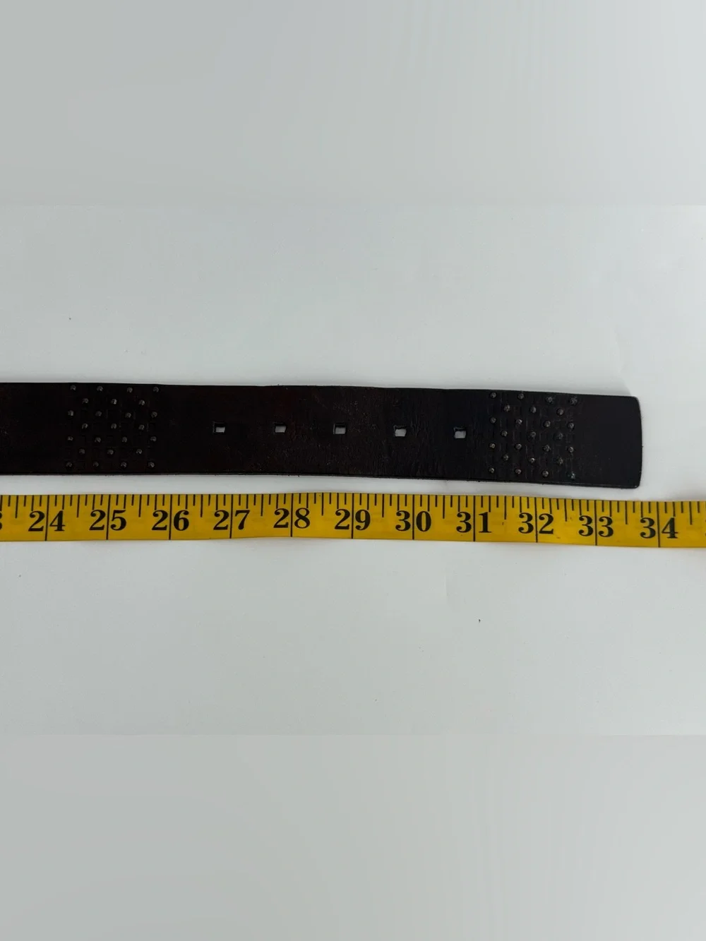 Fossil Vintage Dark Brown Leather Belt S‎